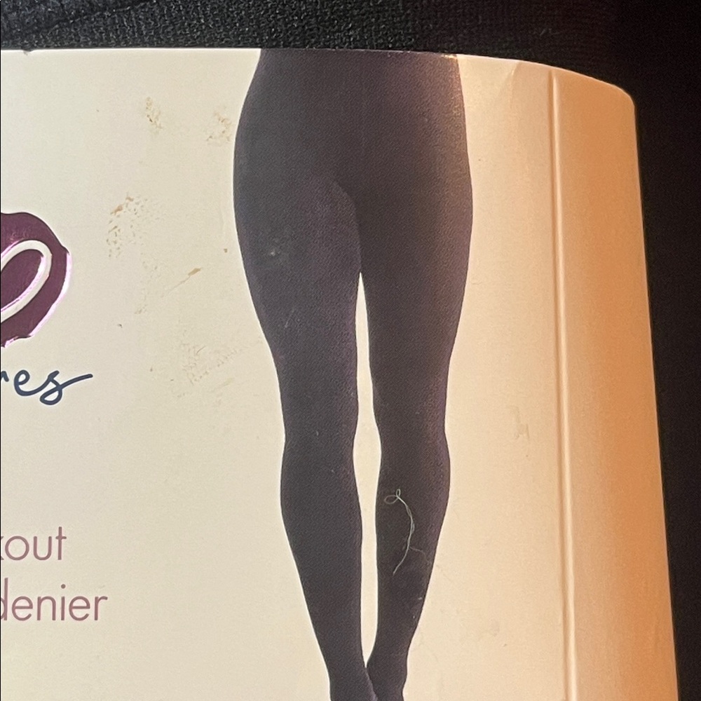 Secret Treasures BLACK STRONG THICK TIGHTS TWO PACK new Women’s LARGE 2 pack LRG